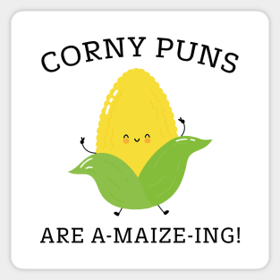 Corny Puns Sticker